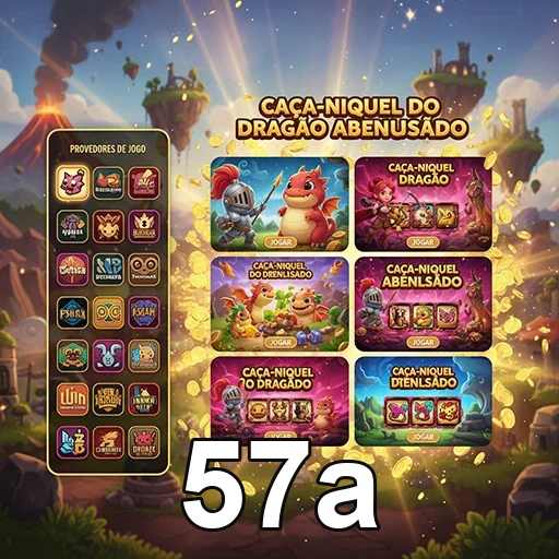 Ilustração de Explore jogos de slots e diversão no 57a